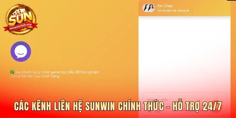 Mạng lưới liên hệ Sunwin chính thức hỗ trợ mọi lúc